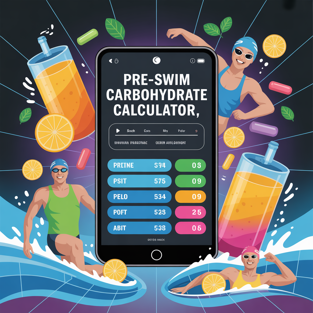 pre swim carbohydrate calculator