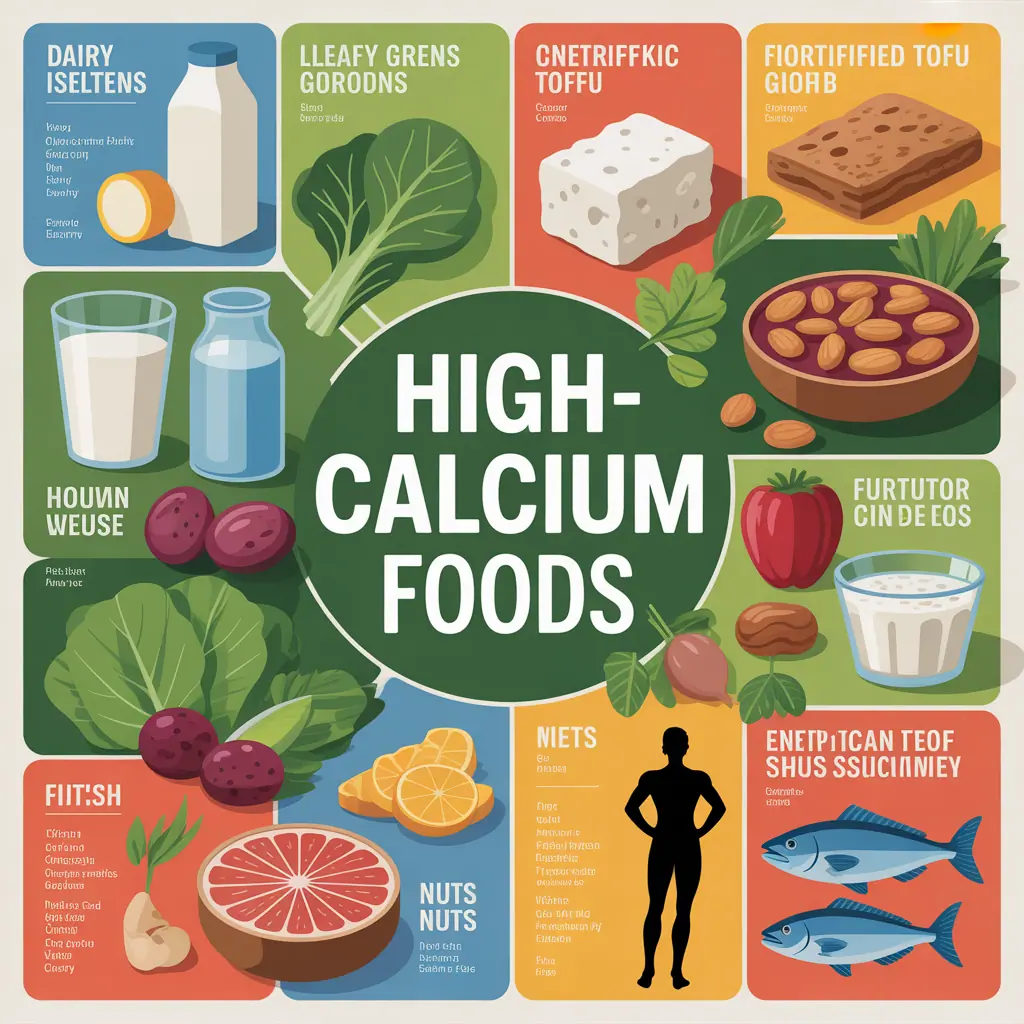 printable high calcium foods chart