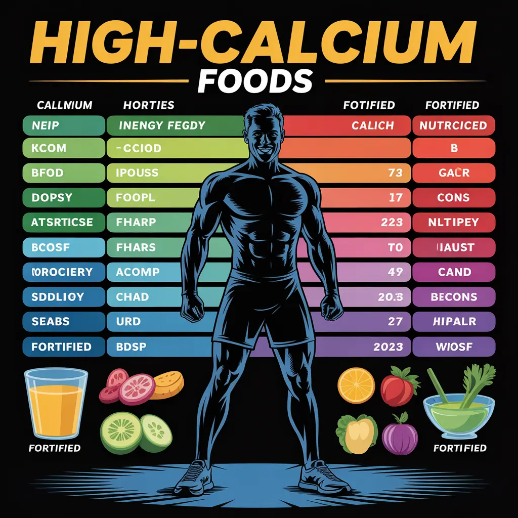 printable high calcium foods chart