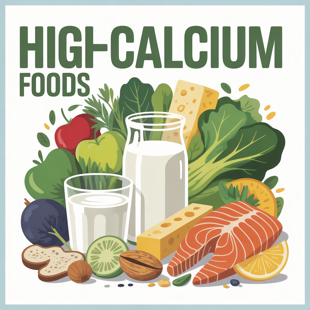 printable high calcium foods chart