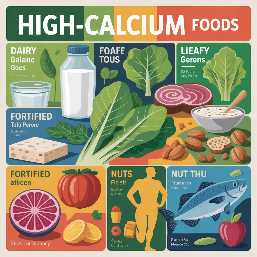 printable high calcium foods chart