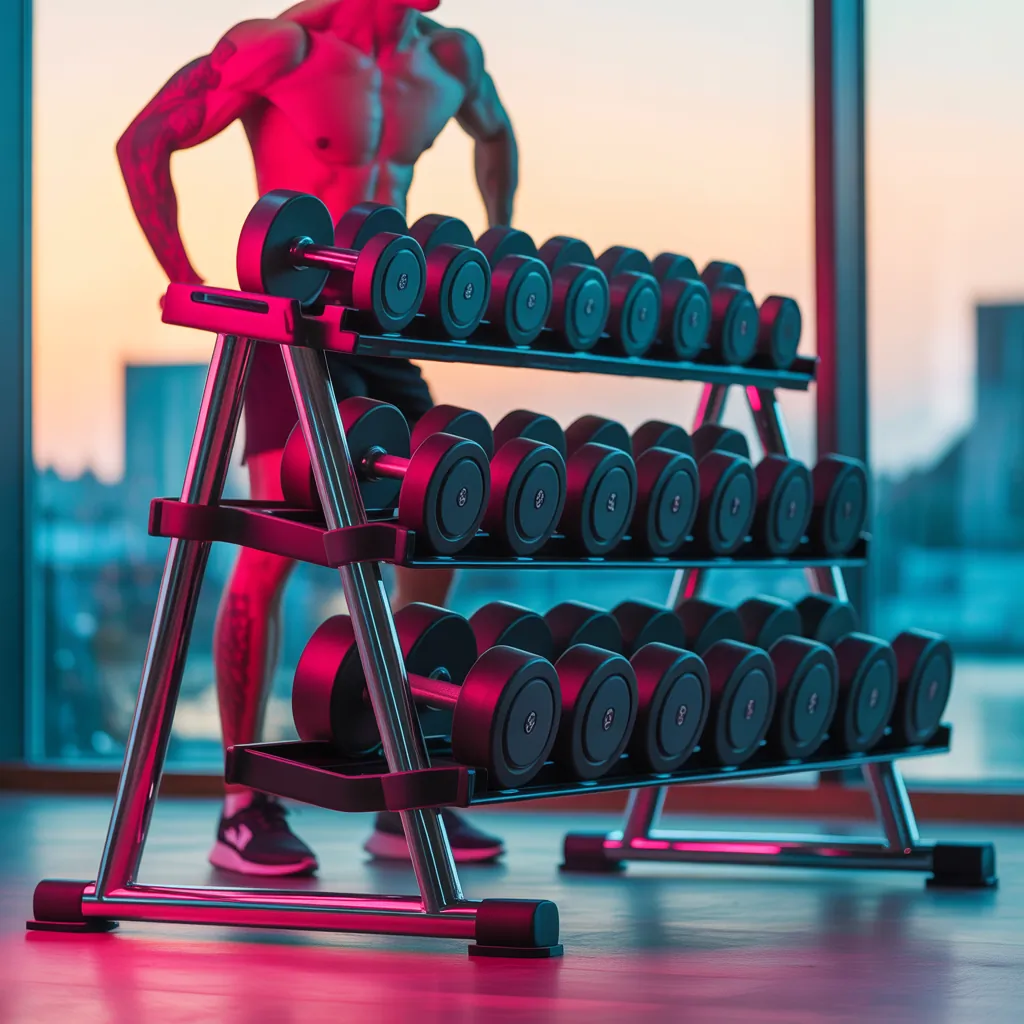 rack for dumbbell weights for home gym