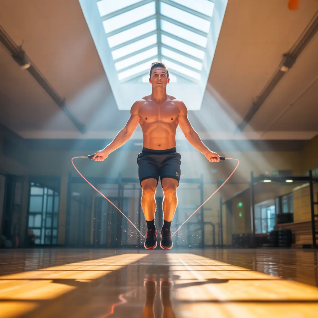 should my jump rope touch the ground