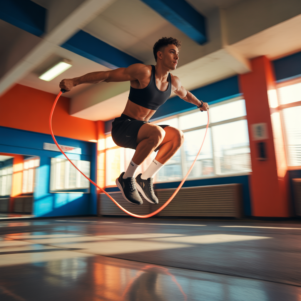 should my jump rope touch the ground