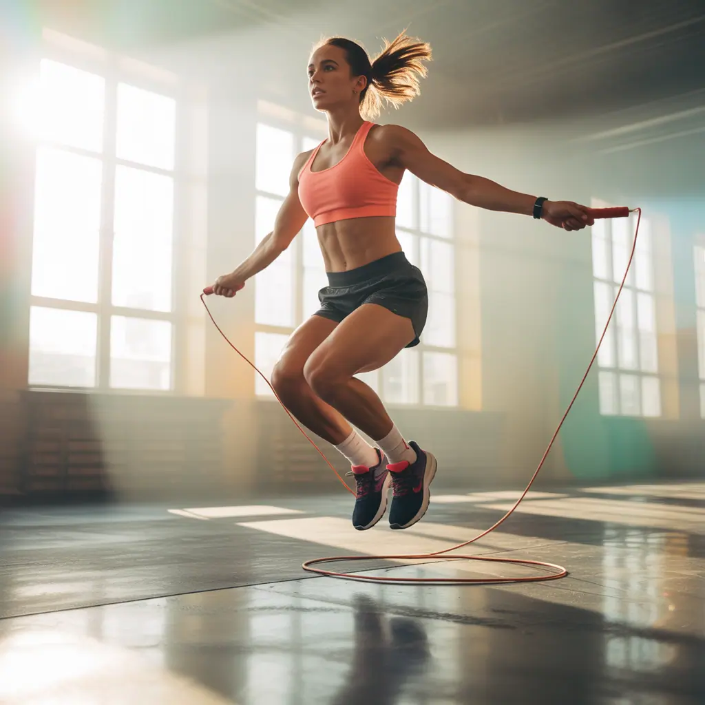 should my jump rope touch the ground