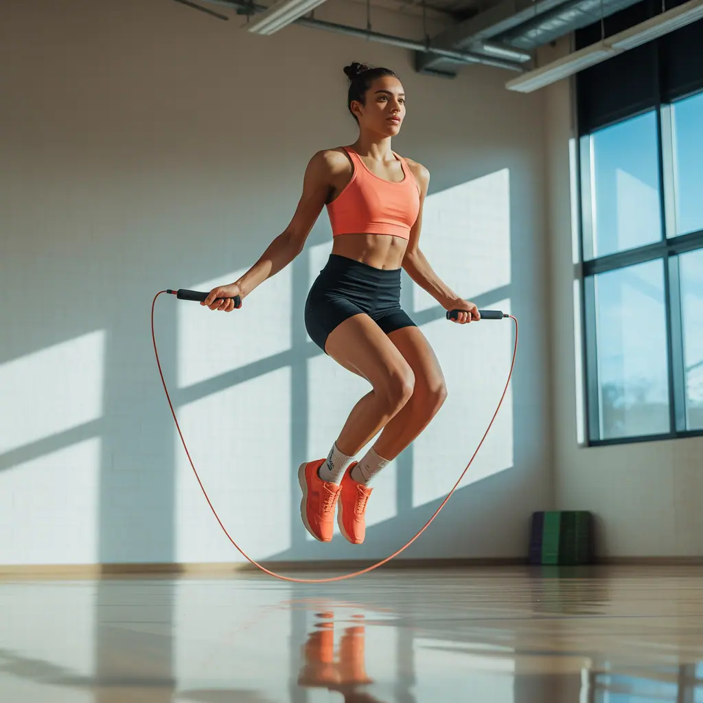 should my jump rope touch the ground