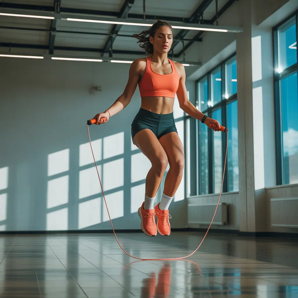 should my jump rope touch the ground