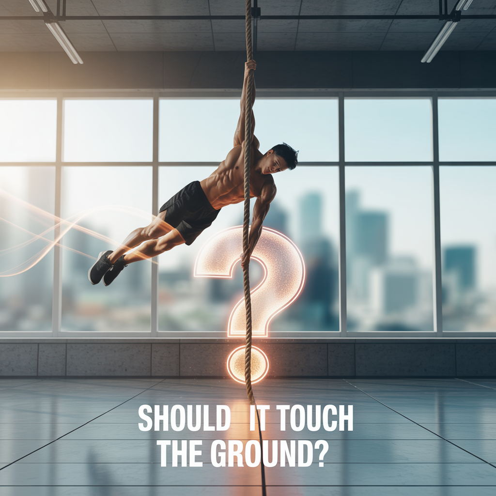 should my jump rope touch the ground