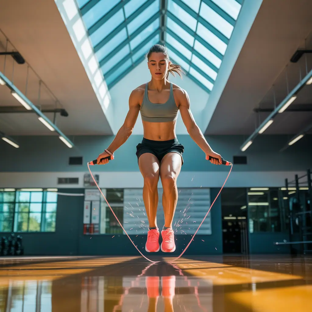 should my jump rope touch the ground