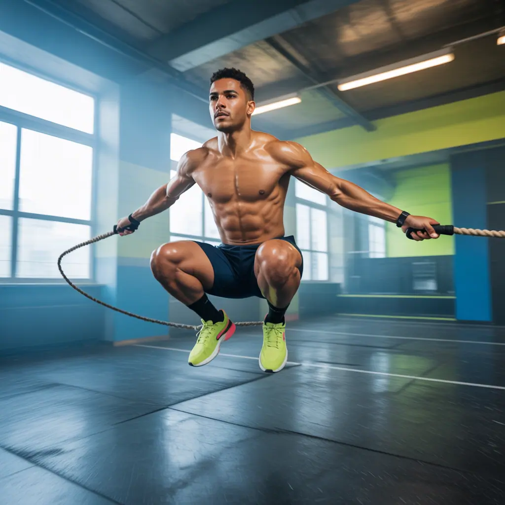 should my jump rope touch the ground