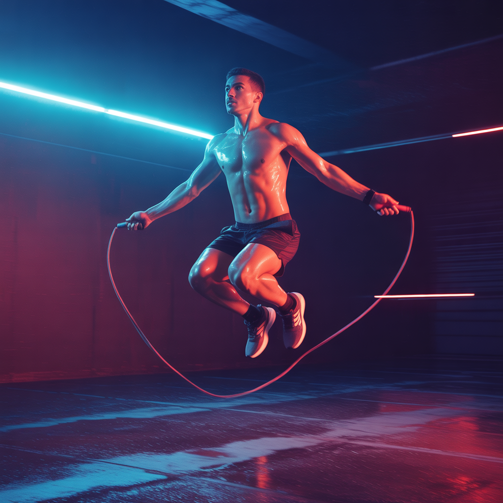 should my jump rope touch the ground