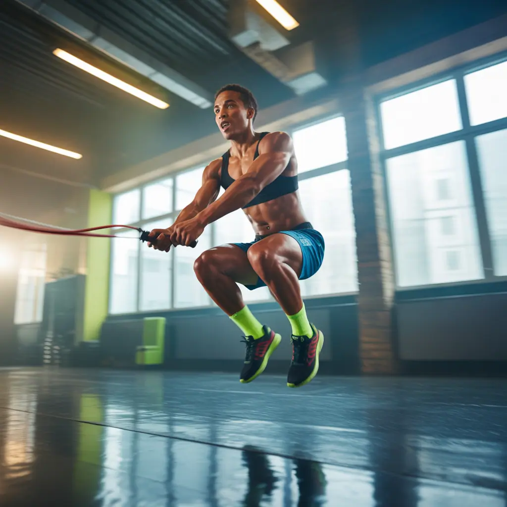 should my jump rope touch the ground