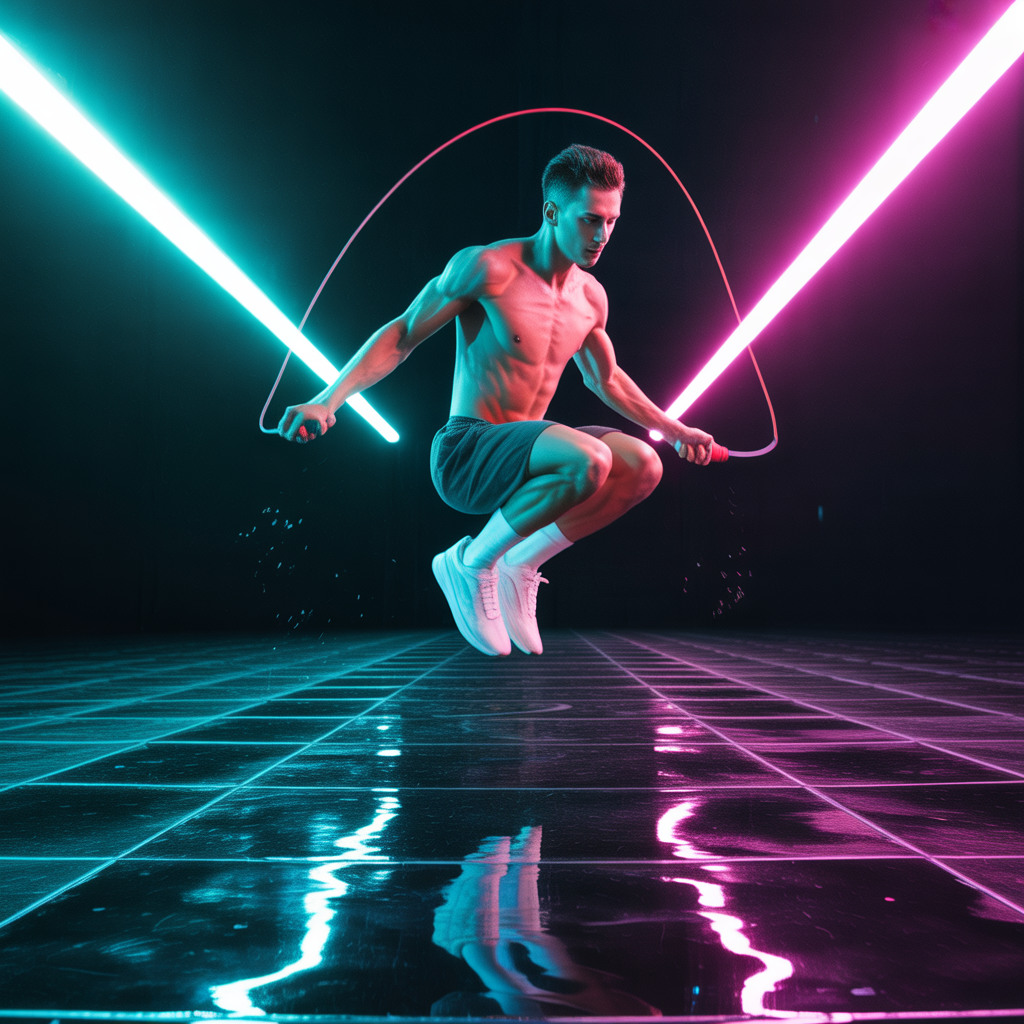should my jump rope touch the ground