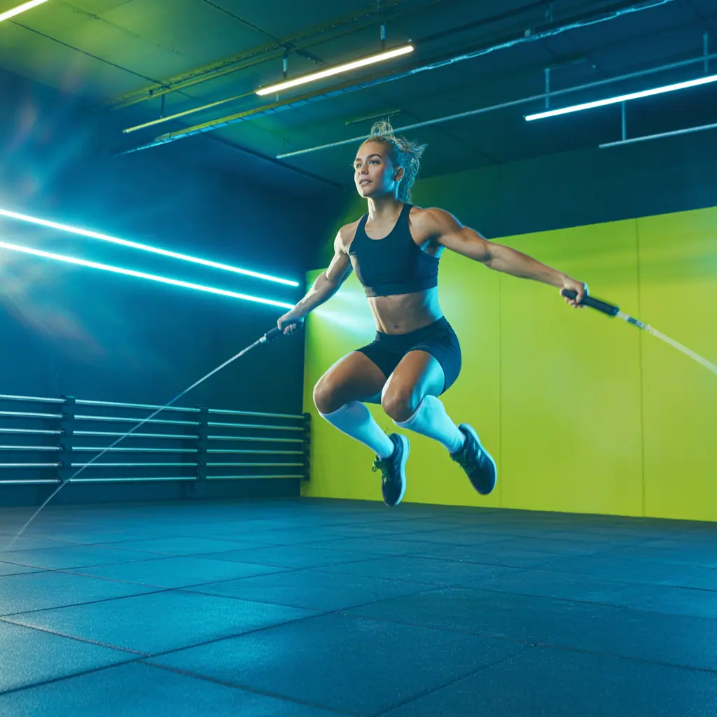 should my jump rope touch the ground