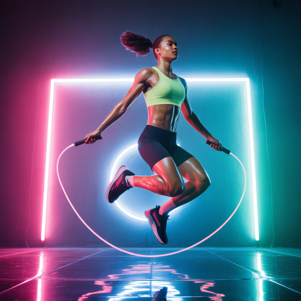 should my jump rope touch the ground
