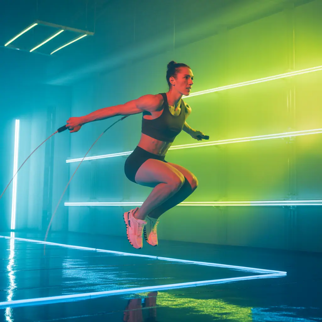 should my jump rope touch the ground