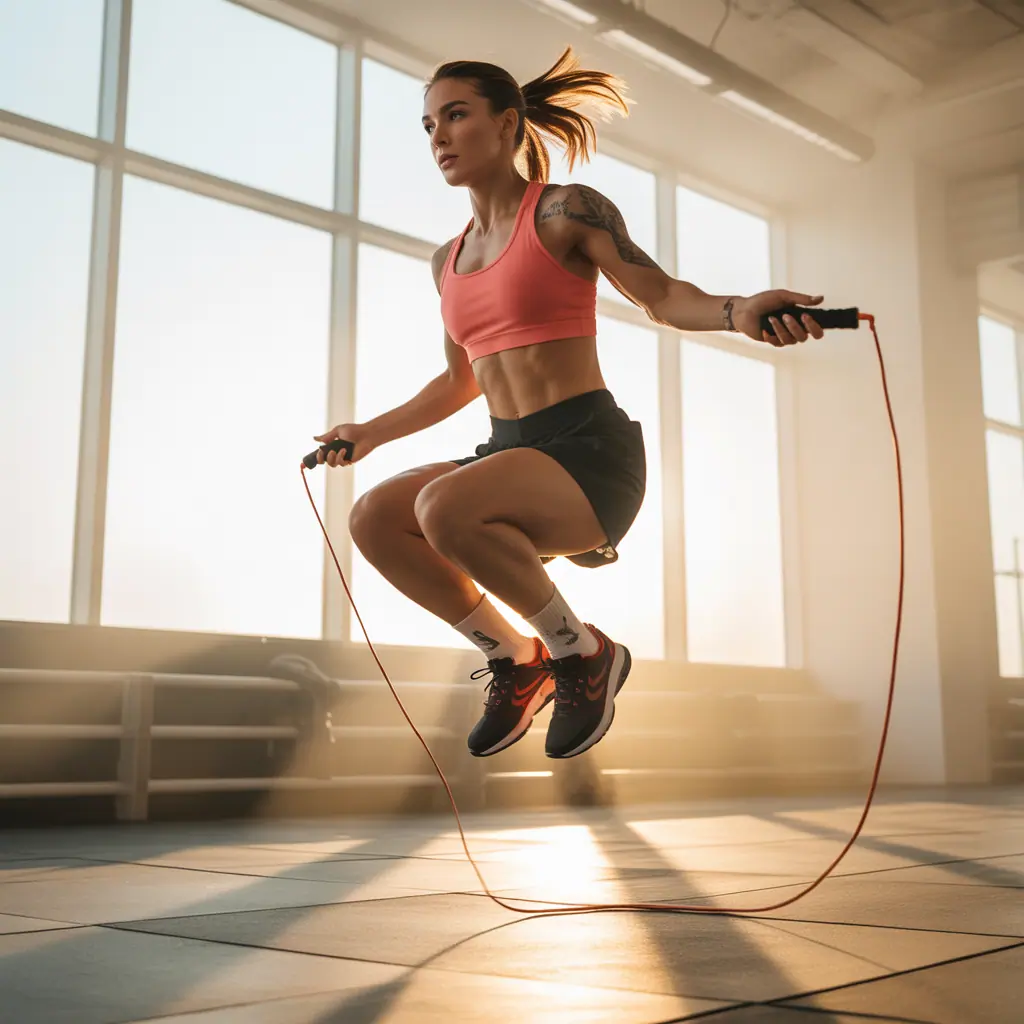 should my jump rope touch the ground