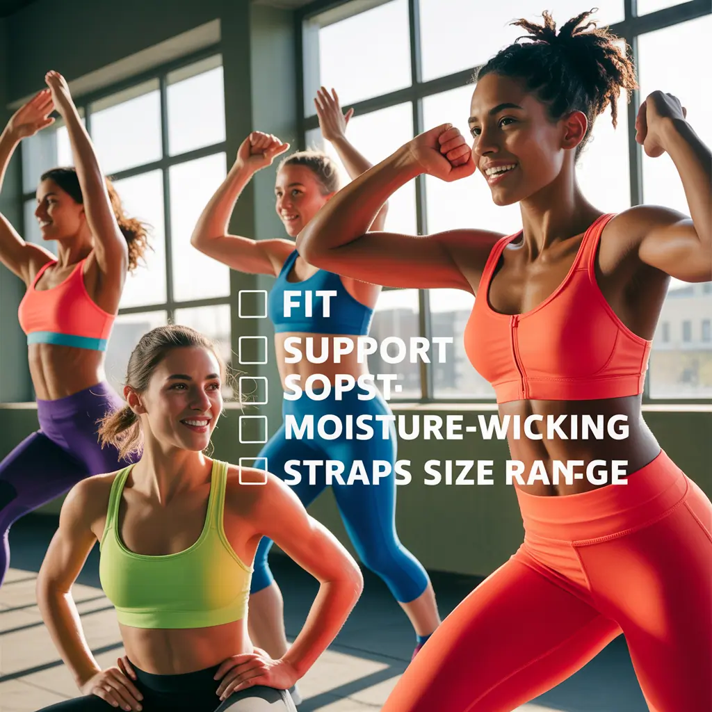 sports bra fit checklist