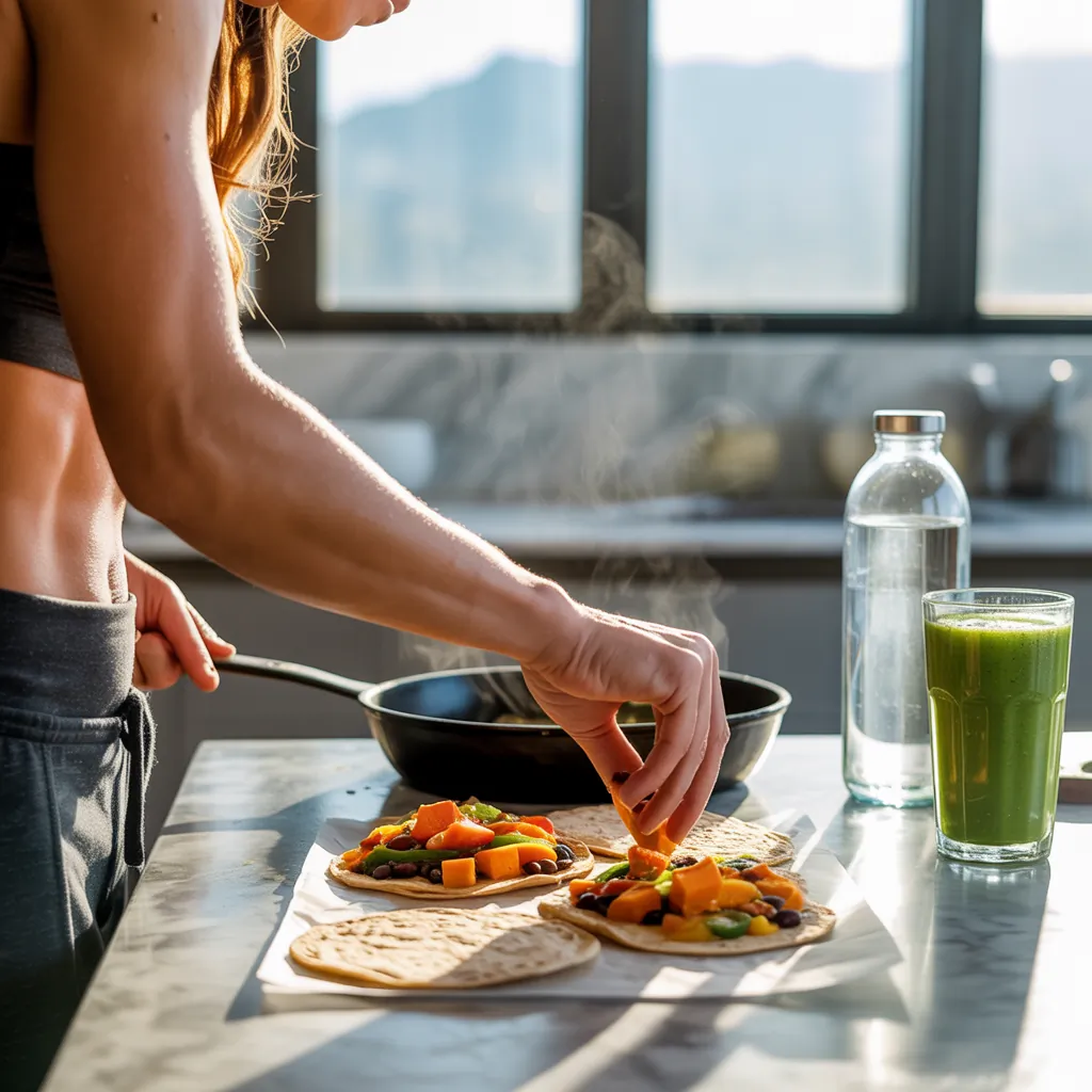 sweet potato black bean quesadillas