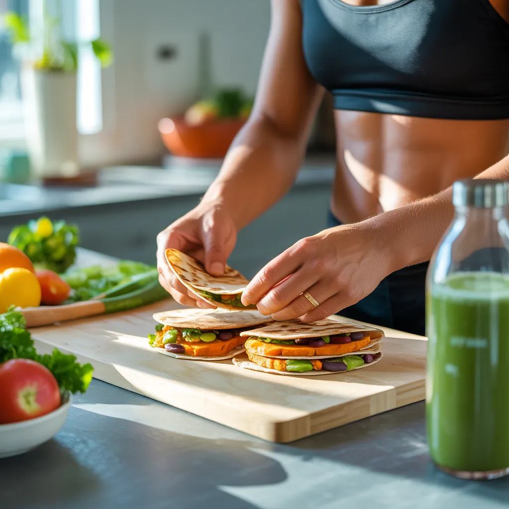 sweet potato black bean quesadillas