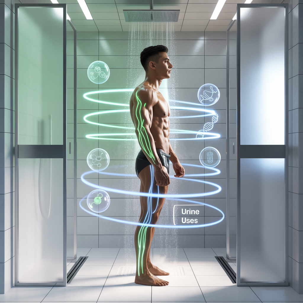 urine uses and pee in the shower