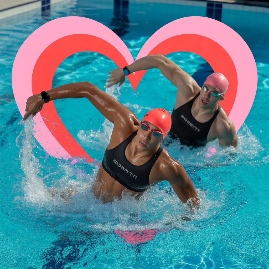 valentines day swim workout