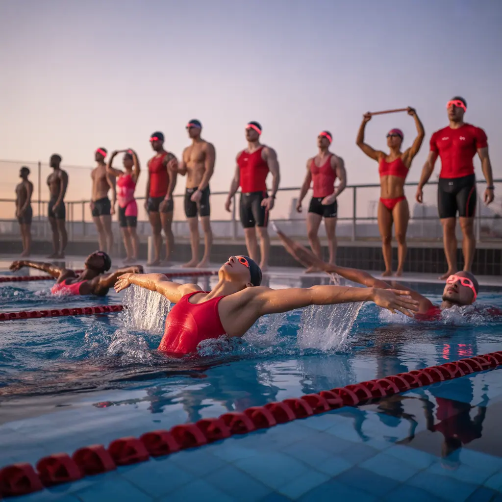 valentines day swim workout