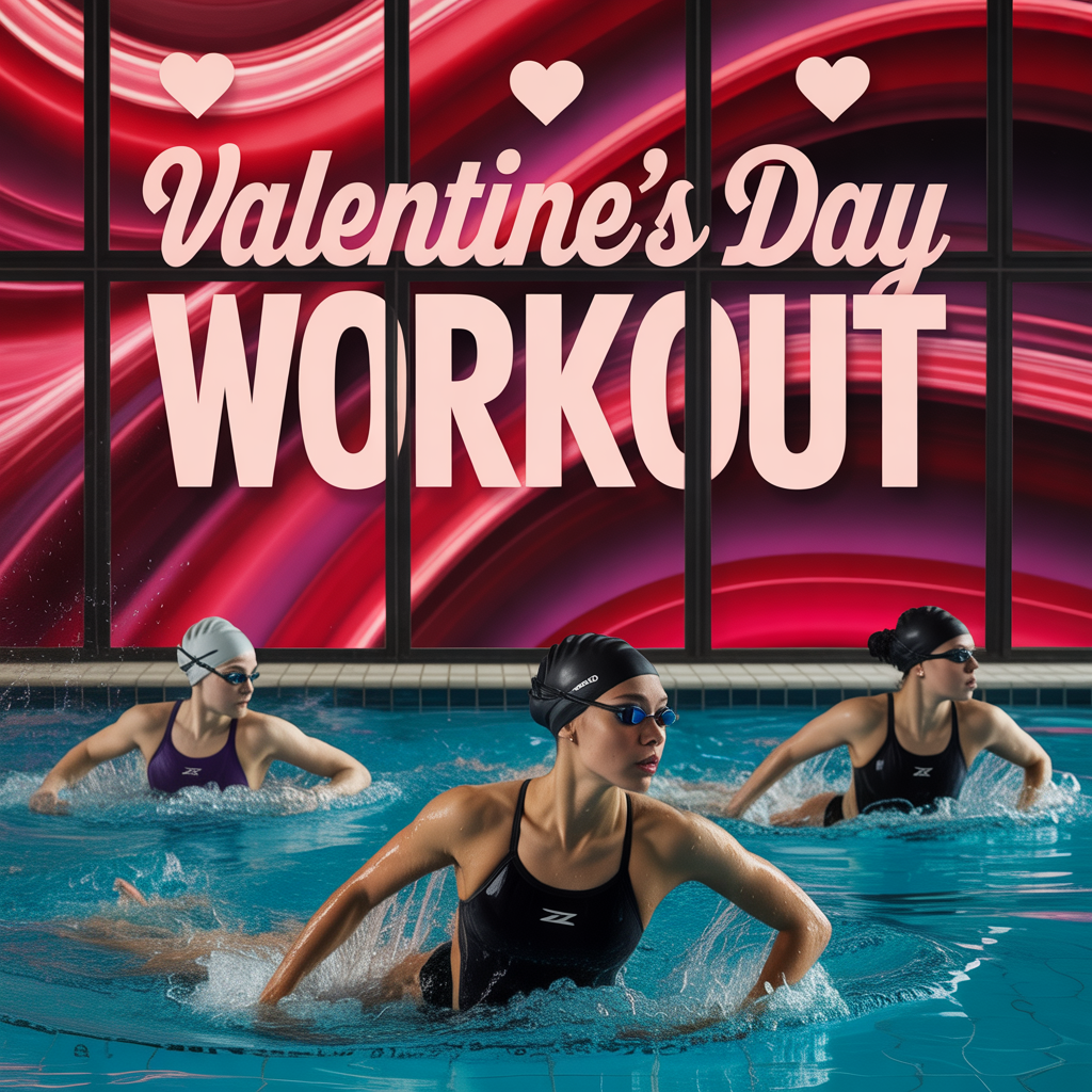 valentines day swim workout