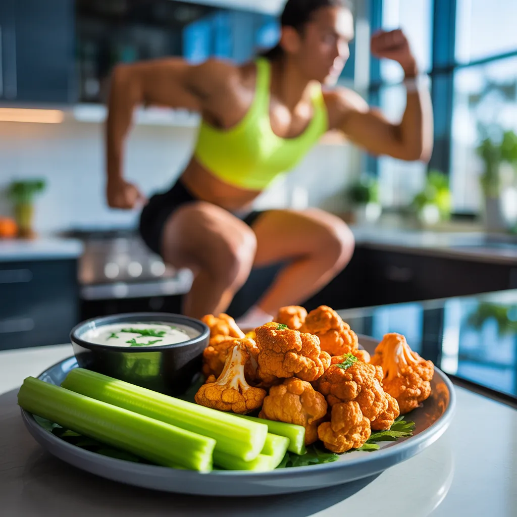 vegan buffalo cauliflower wings