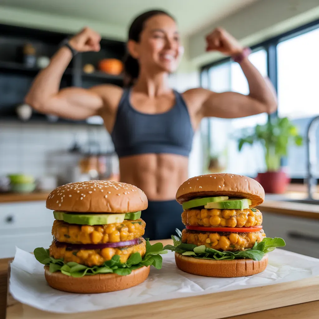 vegan chickpea burgers