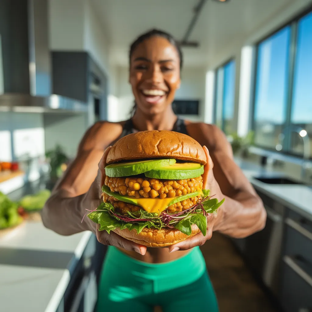 vegan chickpea burgers