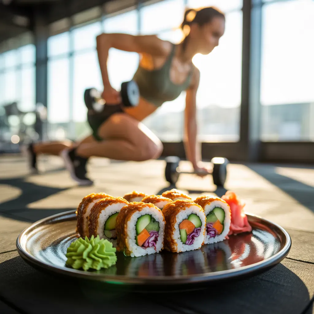 veggie brown rice sushi