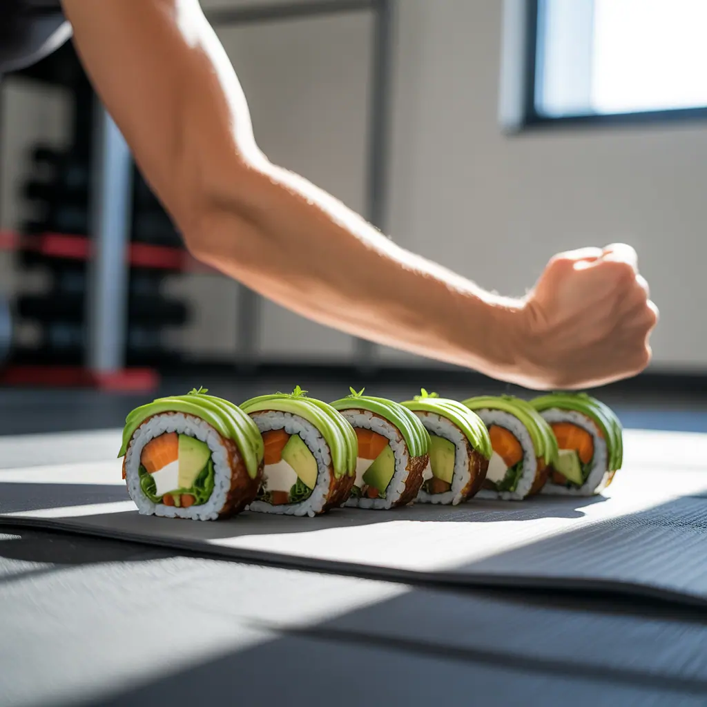 veggie brown rice sushi
