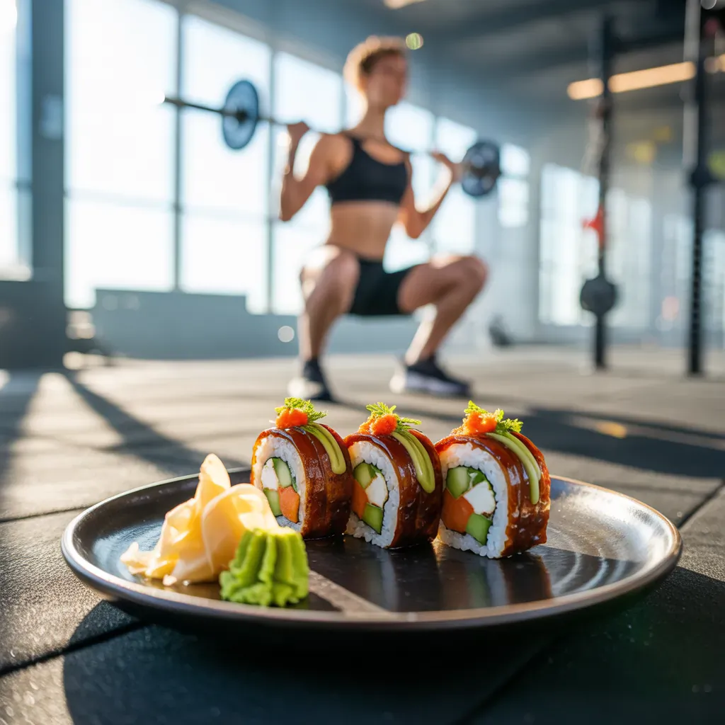 veggie brown rice sushi