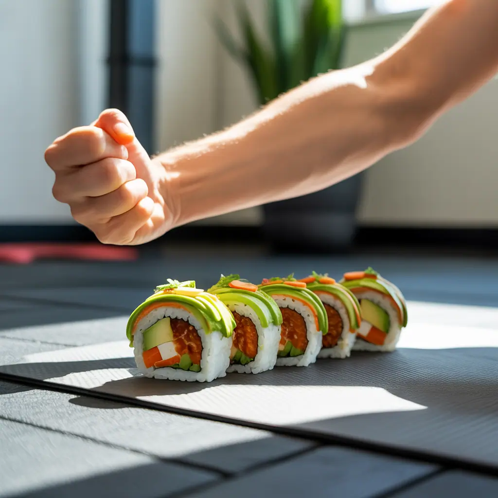 veggie brown rice sushi