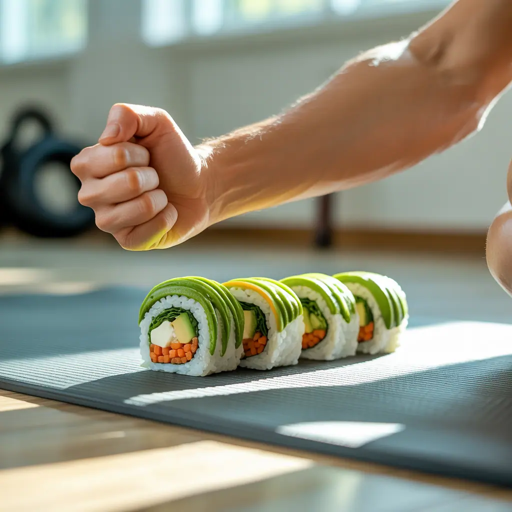 veggie brown rice sushi