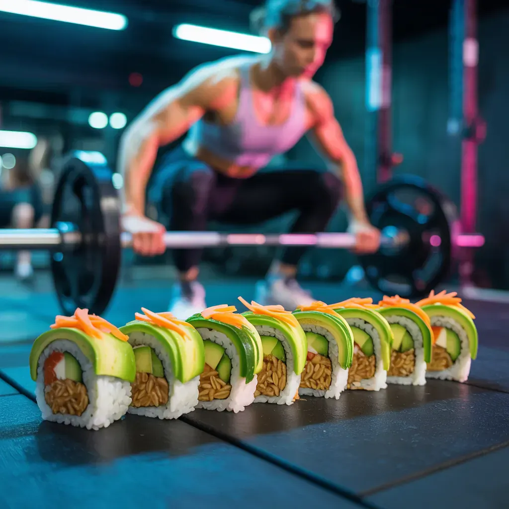 veggie brown rice sushi