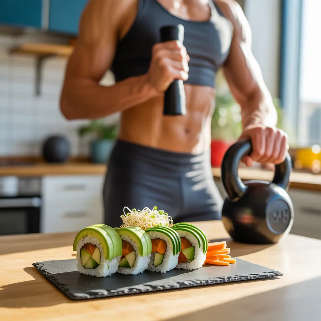 veggie brown rice sushi