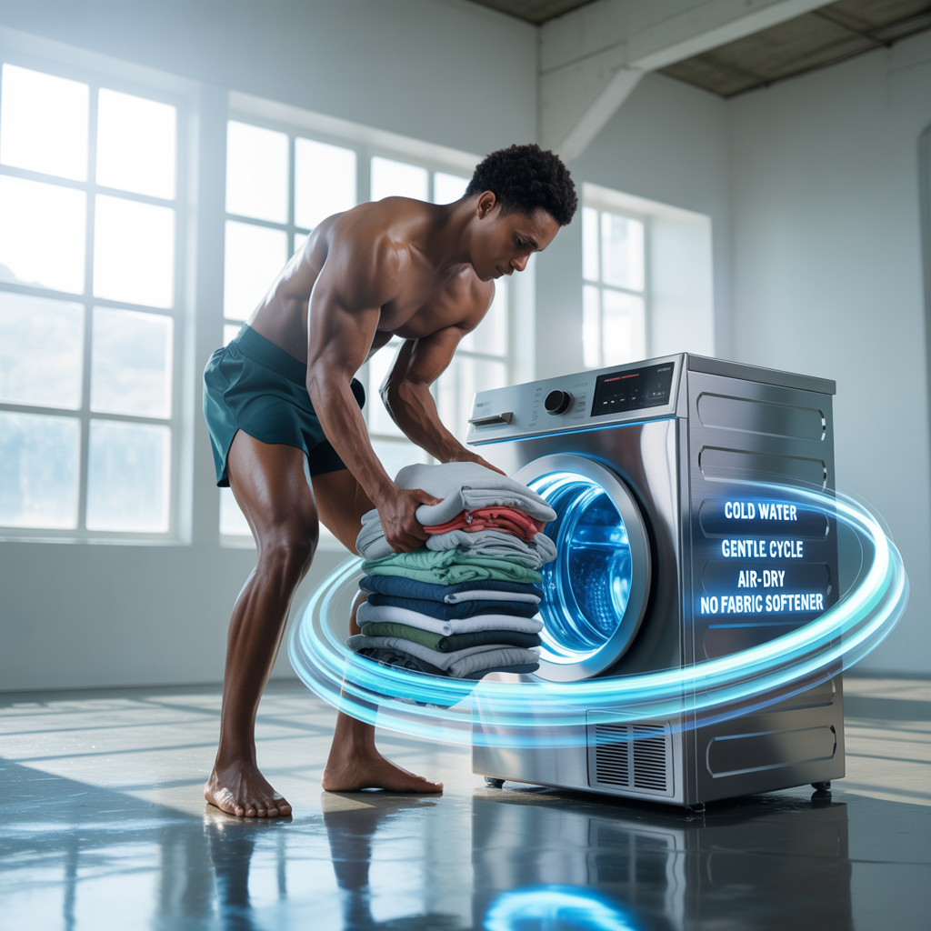 wash workout clothes tips