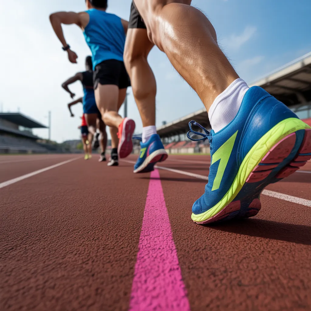 what are running tracks made of