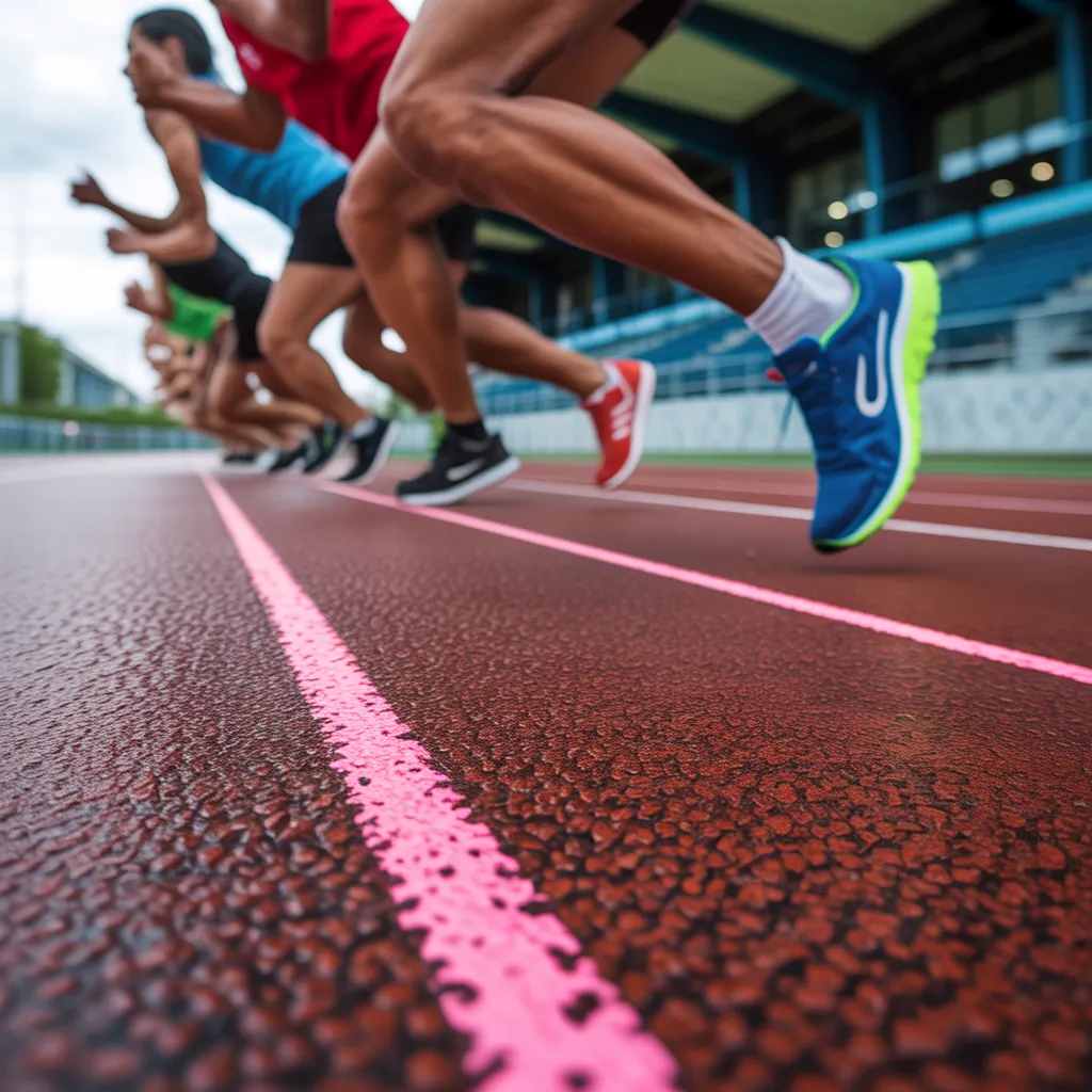 what are running tracks made of