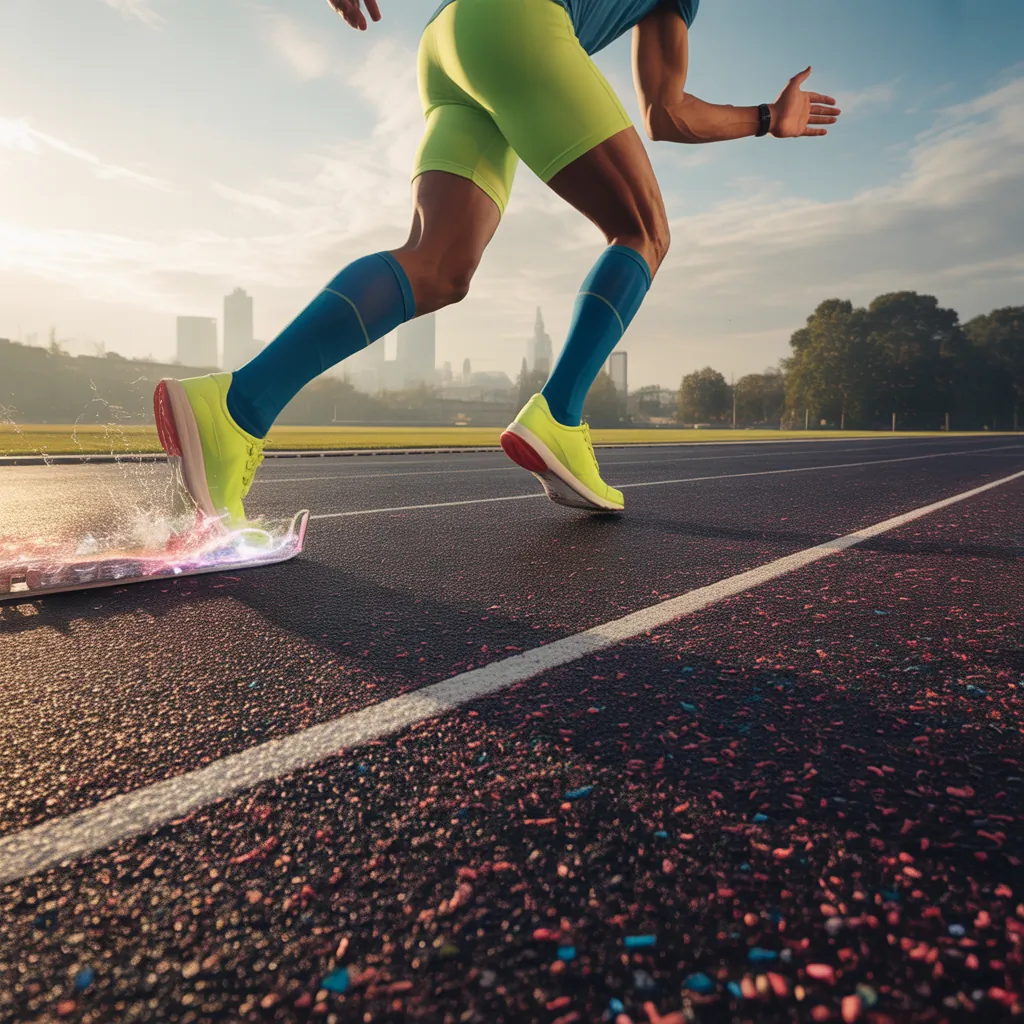 what are running tracks made of