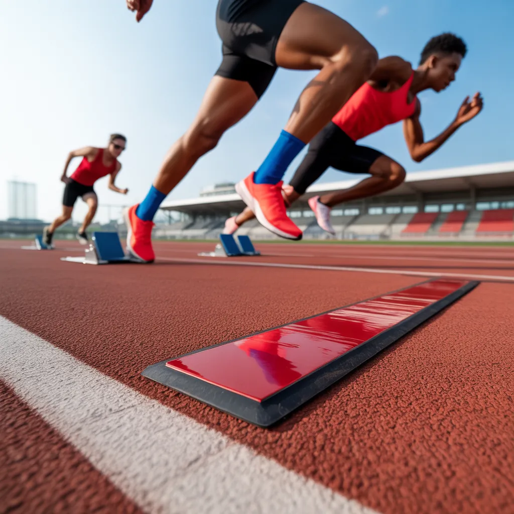 what are running tracks made of