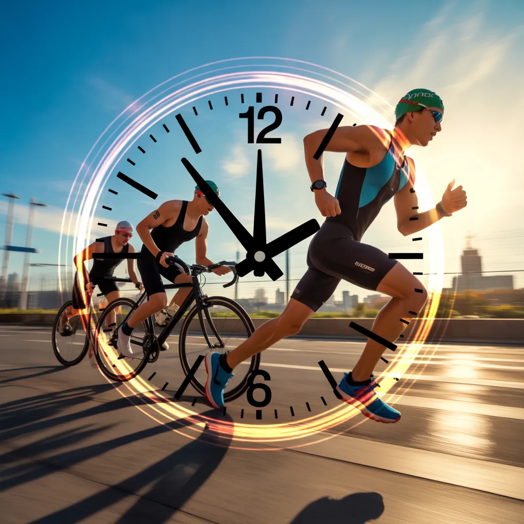 what is a good time for a sprint triathlon