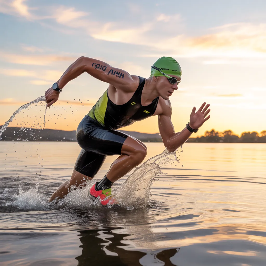 what is a good time for a sprint triathlon