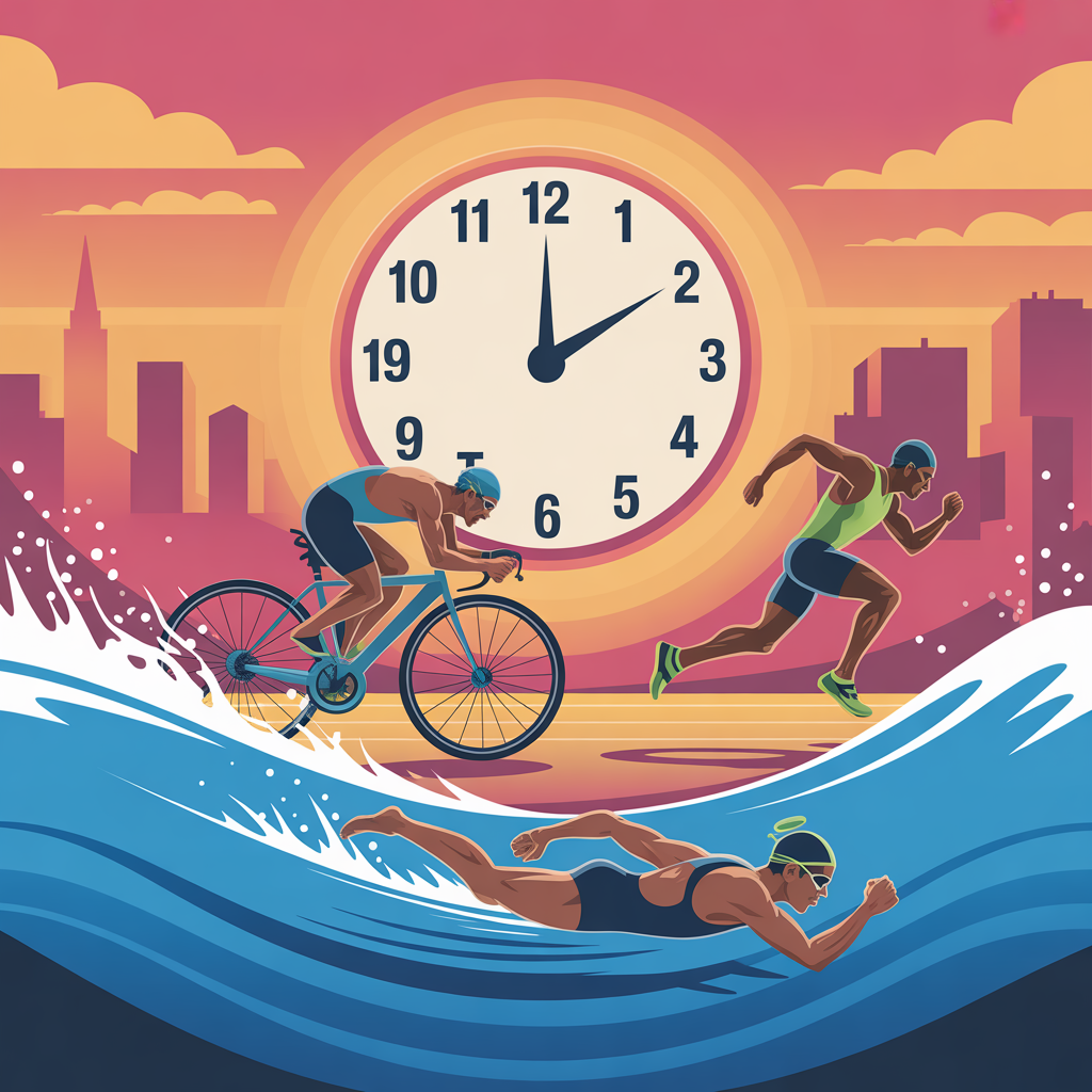 what is a good time for a sprint triathlon