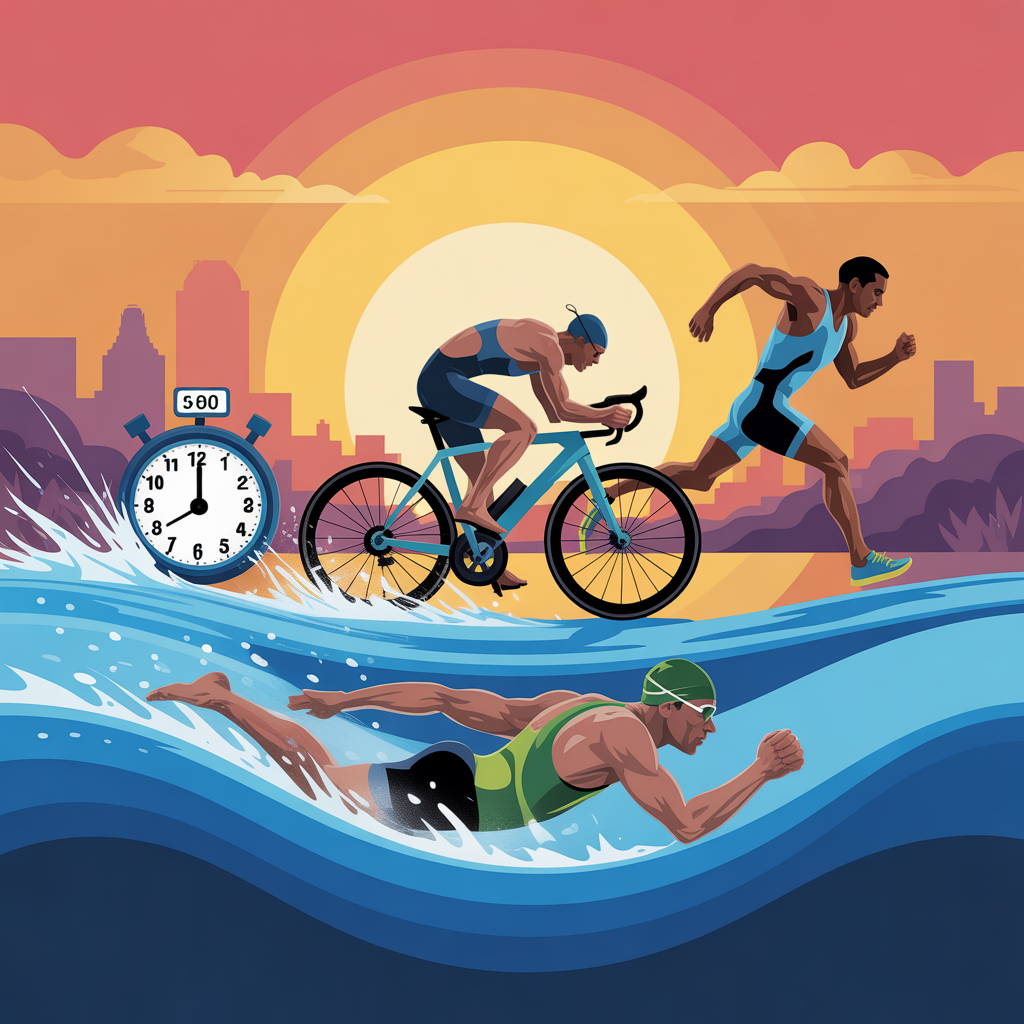what is a good time for a sprint triathlon