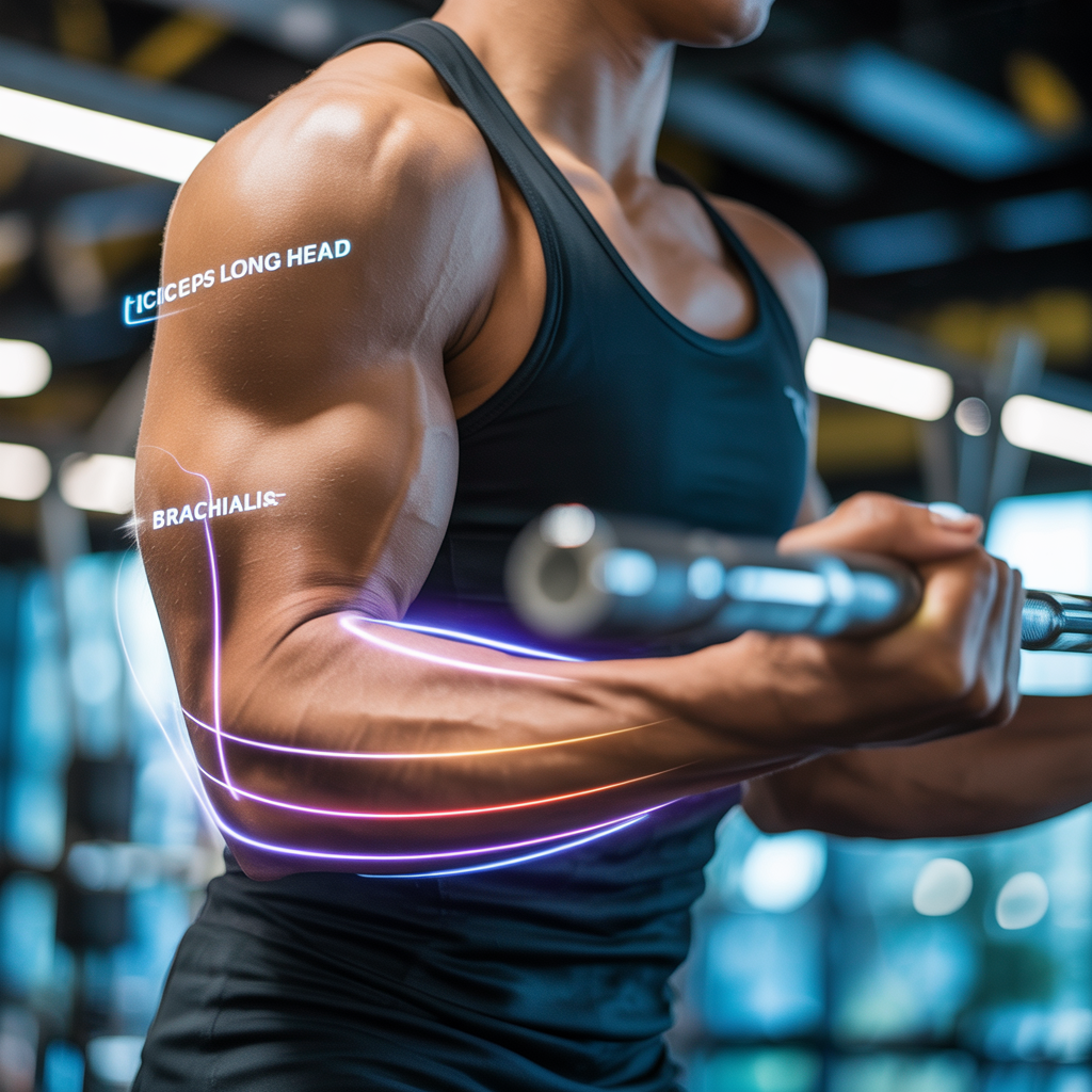 what part of the bicep do ez bar curls work
