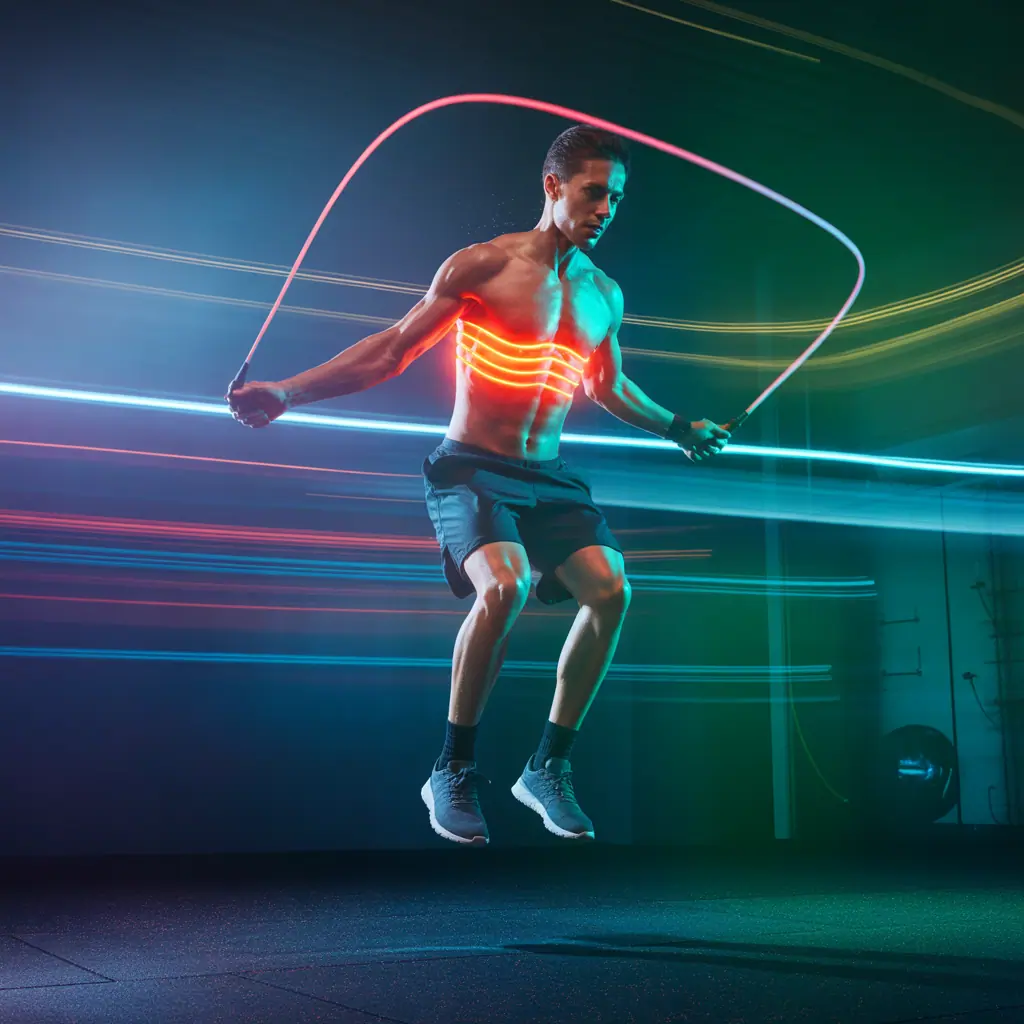 why are your abs sore after jumping rope