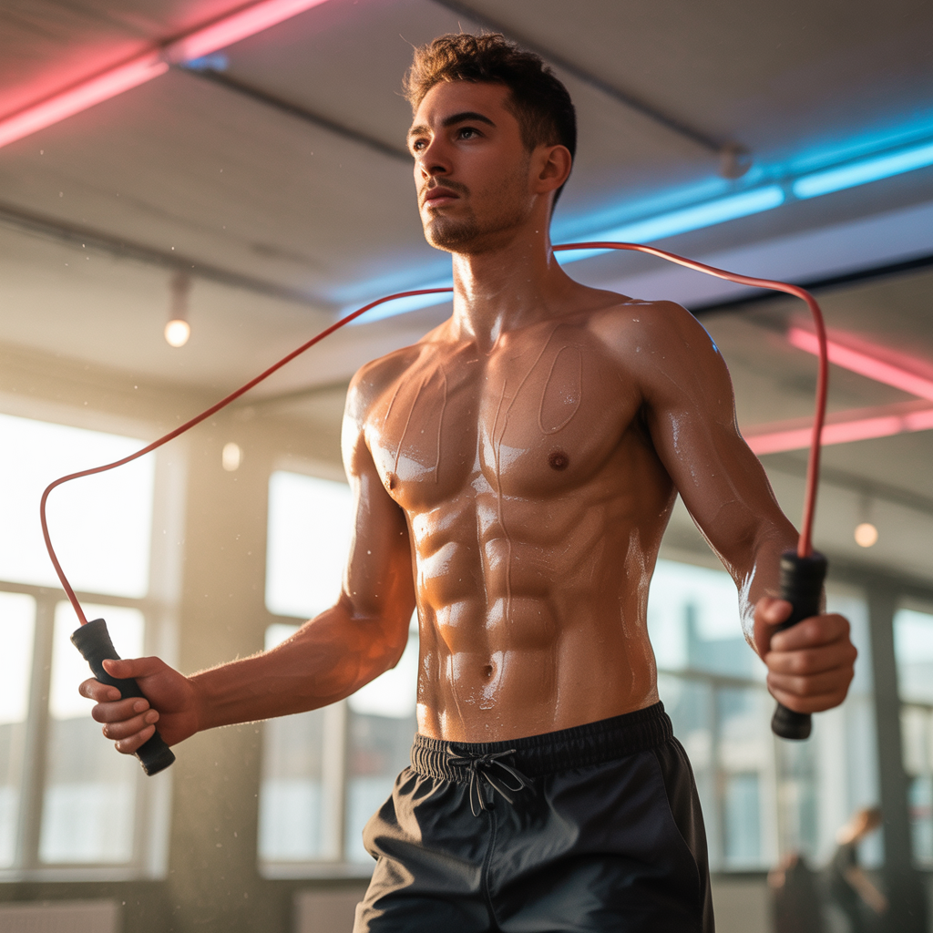 why are your abs sore after jumping rope